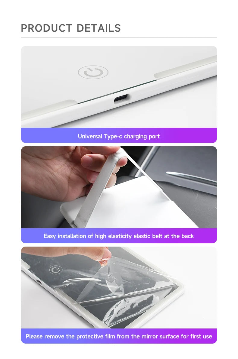 AutoGlow- LED Interior Car Mirror